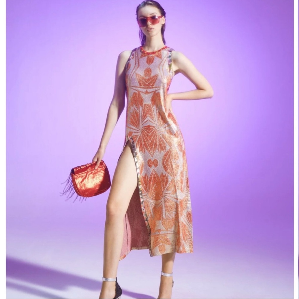 Metallic Custo Barcelona Dress